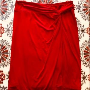 NWT Calvin Klein suits Red Knot Front Skirt
